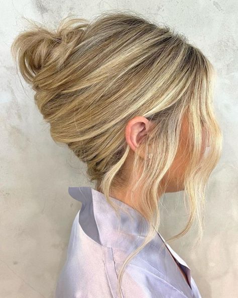 French Roll Updo, Modern Updo, French Roll Hairstyle, Bridemaids Hairstyles, French Roll, Roll Hairstyle, Guest Hair, Bridesmaid Hair Makeup, French Twist Hair