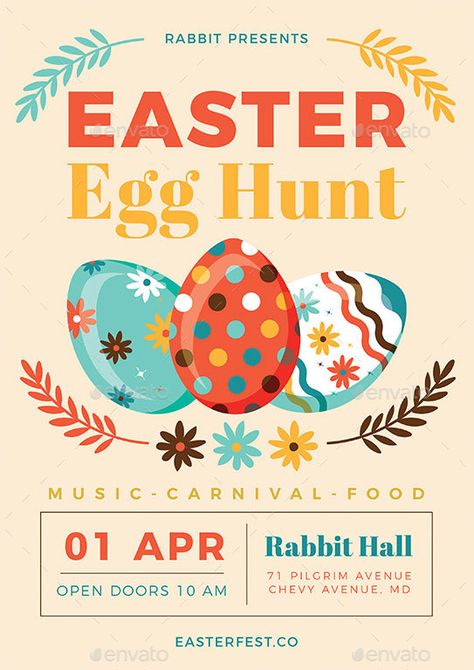 Easter Egg Hunt Flyer Easter Egg Hunt Poster, Easter Fundraiser, Easter Advertising, Easter Egg Hunt Flyer, Hunter Illustration, Adult Easter Egg Hunt, Easter Poster Design, Egg Hunt Sign, Easter Flyers