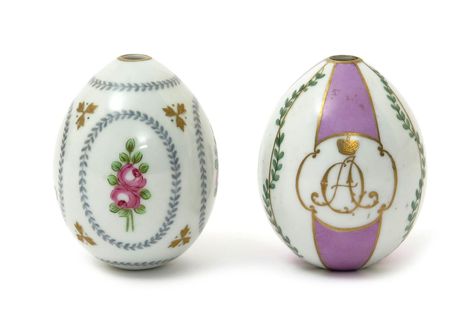 Olga Alexandrovna, Glass Eggs, Eggs Art, Russian Porcelain, Grand Duchess Olga, Porcelain Eggs, Faberge Eggs, Egg Art, Blue Leaves