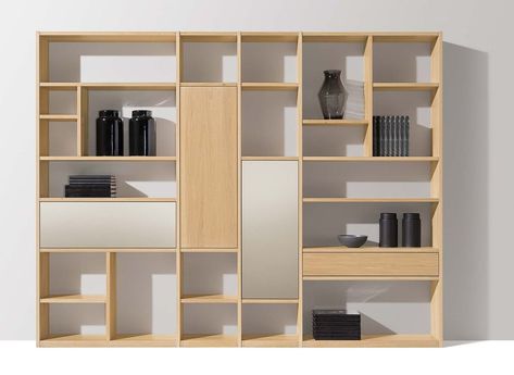 Modern Shelf Design, Aesthetic Living Room, Regal Design, Interior Design Boards, Bookshelf Styling, Living Room Partition, Living Room Partition Design, Wall Bookshelves, Room Partition Designs