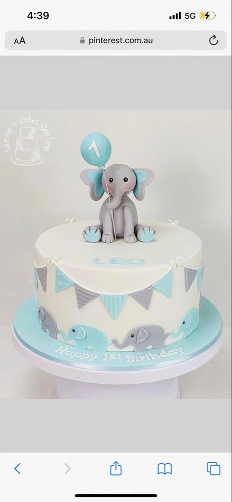 1st Birthday Cake For Boy, Birthday Cake For Boy, Bug Birthday Cakes, Elephant Birthday Cakes, Cake For Boy, Half Birthday Cakes, Boys 1st Birthday Cake, Baby Boy Birthday Cake