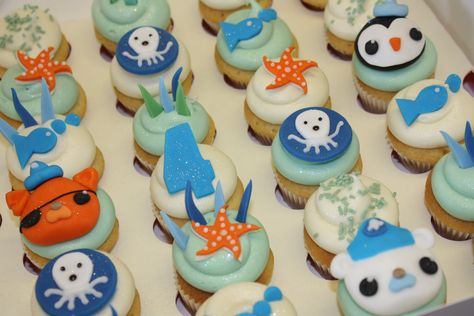 octonauts cupcakes Octonauts Cupcakes, Octonauts Cake, Octonauts Birthday Party, Octonauts Party, Cupcake Inspiration, Animal Cupcakes, Birthday Boys, Cupcake Designs, Cute Cupcakes