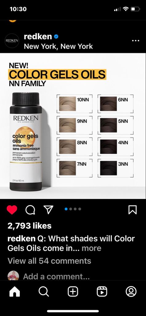 Redken Color Gel Oils Formulas, Redken Color Gels Lacquers Chart, Redken Color Gels, Redken Color, Gray Coverage, Gel Lacquer, Hair Makeup, Hair Styles, Makeup