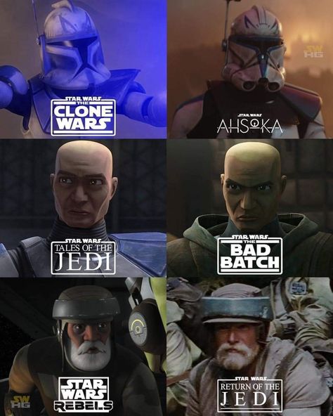 Rex Star Wars, Rebels Star Wars, Star Wars Timeline, Clone Wars Ahsoka, Captain Rex, Star Wars Characters Pictures, Clone Troopers, Star Wars Love, Star Wars Facts