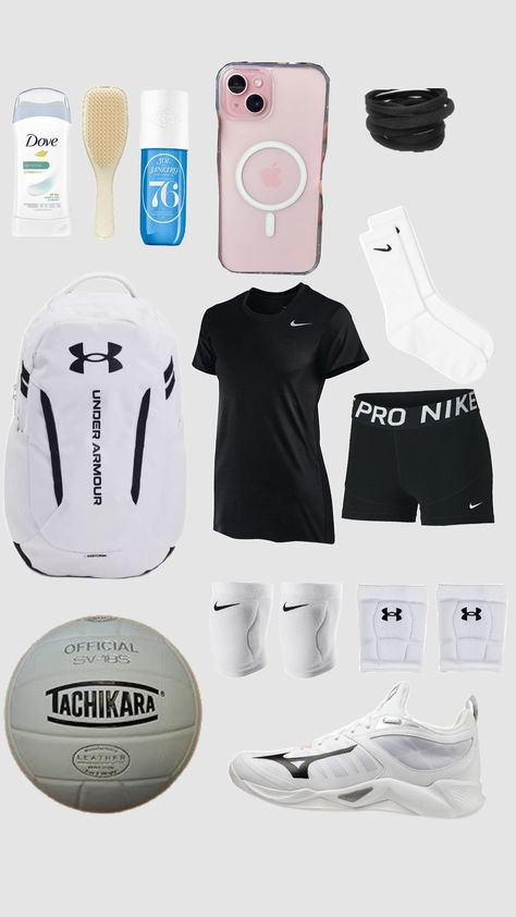 what to put in your volleyball bag What To Put In Your Sports Bag, What To Pack In Your Volleyball Bag, What To Put In Your Volleyball Bag, Volleyball Bag Essentials List, Volleyball Bag, Basketball Bag, High School Survival, School Survival, Fitness Inspiration Body