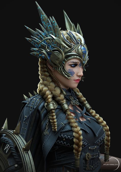 Valkyrie by AntiPROD | Character Art | 3D | CGSociety Valkyrie Character Design, Valkyrie Costume, Viking Warrior Woman, Valkyrie Tattoo, Planet Art, Muster Tattoos, Richard Wagner, Viking Art, Viking Warrior