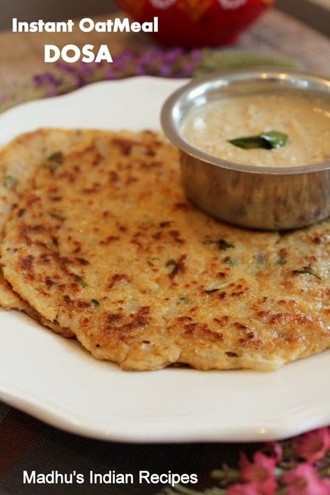 Breakfast Ideas Indian, Oats Recipes Indian, Instant Recipe, Oat Meal, Breakfast Oatmeal Recipes, Instant Oats, Breakfast Recipes Indian, Dosa Recipe, Instant Oatmeal