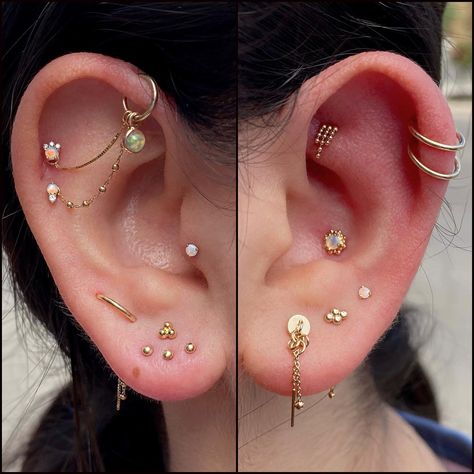 Jewllery Ideas, Ear Peircings, Ear Piercings Chart, Piercing Chart, Pretty Ear Piercings, Cool Ear Piercings, Cool Piercings, Cute Ear Piercings, Ear Style