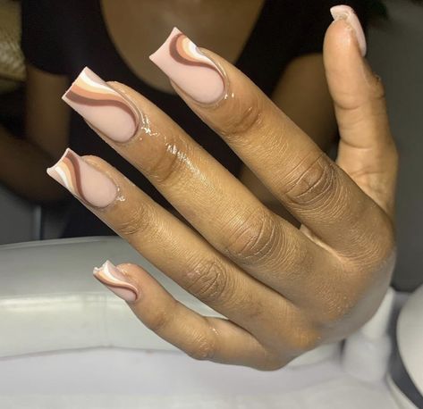 Brown Acrylic Nails, Tapered Square Nails, Acrylic Toe Nails, Colored Acrylic Nails, French Tip Acrylic Nails, Work Nails, Short Square Acrylic Nails, Long Acrylic Nails Coffin, Long Square Acrylic Nails