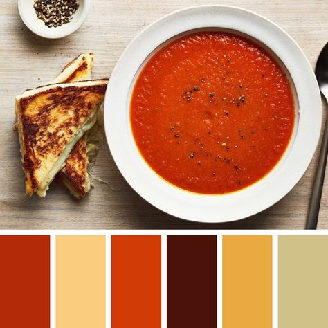 Tomatoe Soup, Corn Moon, Food Inspired, Blue Corn, White Cheese, Oc Ideas, Tomato Soup, Paint Ideas, Grilled Cheese