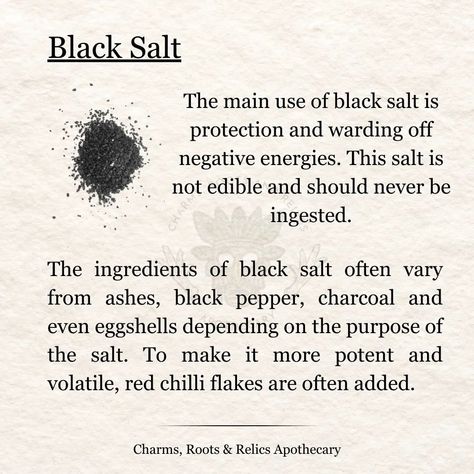 Eggshell Aesthetic, Uses For Black Salt, Making Black Salt, How To Make Black Salt, Black Salt Uses, Black Salt Witchcraft, Hellenic Witchcraft, Black Salt Recipe, Blessing Spell