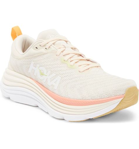 HOKA Gaviota 5 Running Shoe (Women) | Nordstrom Hoka Running, Shoe Women, Workout Games, Simple Trendy Outfits, Under Pressure, Fabric Gift Bags, Fabric Gifts, Free Fabric, Running Shoe