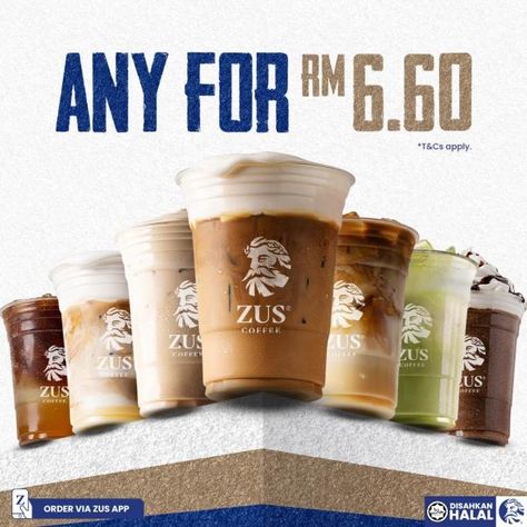 ZUS Coffee Merdeka RM6.60 Promotion (16 August 2023 - 22 August 2023) Coffee Promotion, Matcha Frappe, Coffee Muffins, Grapefruit Tea, Juice Menu, Coffee Poster Design, Classic Mac And Cheese, Mocha Frappe, Double Chocolate Muffins