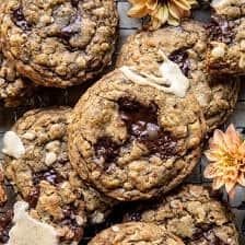 Half Baked Harvest Oatmeal Cookies, Half Baked Harvest Cookie Recipes, Coffee Oatmeal Cookies, Half Baked Harvest Christmas Cookies, Half Baked Harvest Cookies, Espresso Oatmeal Cookies, Cookies Half Baked Harvest, Harvest Cookies, Almond Butter Brownies