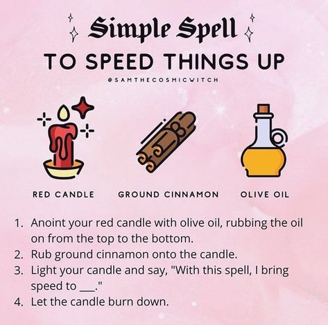 𝓦𝓲𝓽𝓬𝓱𝔂𝓣𝓱𝓲𝓷𝓰𝓼 ♉’s Instagram photo: “Sometimes we need to speed things up 💫 * * Credit: @samthecosmicwitch 💕 * * * * #witchesofinstagram #pagansofinstagram #wiccansofinstagram…” Simple Spell Jars Recipes, Candle Magic Spells, Witch Spells, Easy Spells, Spell Jars, Wiccan Magic, Witch Spirituality, Magic Spell Book, Magick Spells