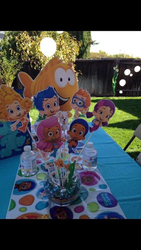 Bubble Guppies Themed Birthday Party, Bubble Guppies Birthday Theme, Bubble Guppies Birthday Party Ideas, Bubble Guppies Theme, Bubble Birthday Parties, Bubble Guppies Birthday Party, Bubble Guppies Party, Bubble Birthday, Bubble Guppies Birthday