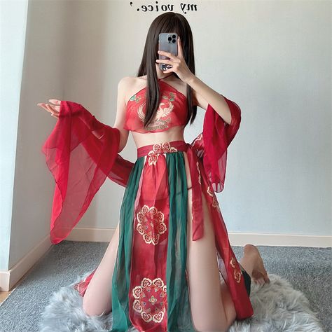 Sexy Lingerie Women Chinese Classic Bride Outfit Cute Anime See Through Erotic Wedding Set Red Hanfu Sleepwear Cosplay Costumes| | - AliExpress Hanfu Sleepwear, Chinese Outfits Traditional Women, Chinese Sleepwear, Hanfu Red, Red Chinese Dress, Classic Bride, Classic Brides, Princess Costume, Seductive Clothes