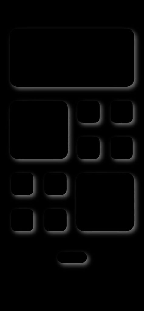 Black Home Screen Wallpaper Iphone, Iphone Wallpaper App Boxes, Clean Iphone Home Screen, Black Ios Wallpaper, Depth Wallpaper Iphone, Dark Home Screen, Black Home Screen, Maze Wallpaper, Iphone Background Inspiration