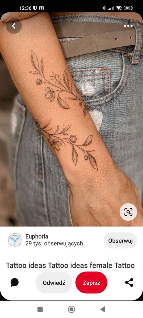 Tattoo For Children, Arm Wrap Tattoo, Wrap Around Wrist Tattoos, Around Arm Tattoo, Wrap Around Tattoo, Forearm Flower Tattoo, Cuff Tattoo, Wrap Tattoo, Flower Wrist Tattoos