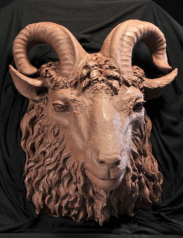 Animal Gallery – PCF Studios Goat Clay, Philippe Faraut, Goat Sculpture, Art Deco Room, Animal Anatomy, Sheep And Lamb, Sculpture Ideas, Ceramics Ideas, Clay Animals