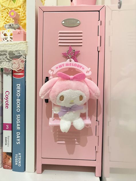 Melody Plushie, Mini Locker, My Melody, Lockers, Teddy Bear, Toys, Bedroom