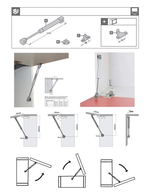 LOOTICH 100N Automatic Lid Stay Support Kitchen Cabinet Cupboard Door Toy Box Hydraulic Spring Gas Strut Piston Soft Opening Hinges for Flap Fittings Pack of 4: Amazon.co.uk: DIY & Tools Furniture Connector, Open Kitchen Cabinets, Cupboard Hinges, Kitchen Cabinets Hinges, Corner Kitchen Cabinet, Soft Opening, Cabinet Plans, Furniture Hinges, Cabinet Detailing