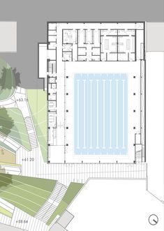 Swimming Pool Plan Architecture, Swimming Pool Dimensions, Pool Design Plans, Gymnasium Architecture, Pool Plans, Swimming Pool Plan, Pool Architecture, Sports Facility Architecture, Javier Fernandez