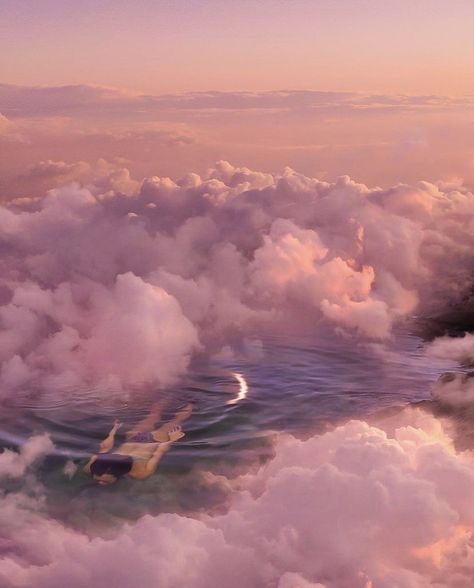 Pure Imagination Aesthetic, Cloud Girl Aesthetic, Pink Dreamscape, Dreamscape Aesthetic, Ethereal Space, Dreamscape Architecture, Aesthetic Space, Baby Pink Aesthetic, Cosmic Art