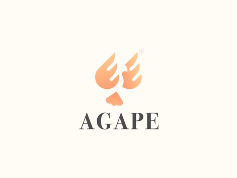 Agape by Hipnos on Dribbble Creative Professional, Verses, Cricut, Logo Design, Home Decor Decals, ? Logo, Design