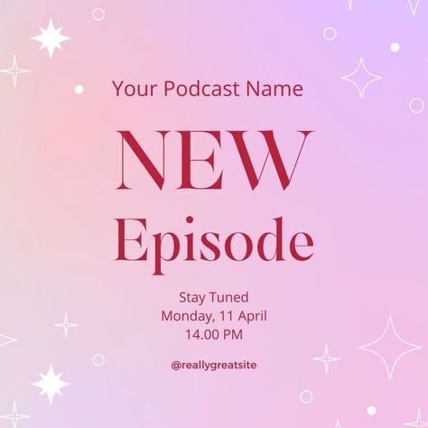 Podcast Instagram Post Ideas, Instagram Podcast Design, Podcast Post Instagram, Pink Dreamy Aesthetic, Instagram Post Business, Podcast Canva Templates, Aesthetic Podcast, Podcast Social Media Template, Instagram Feed Post