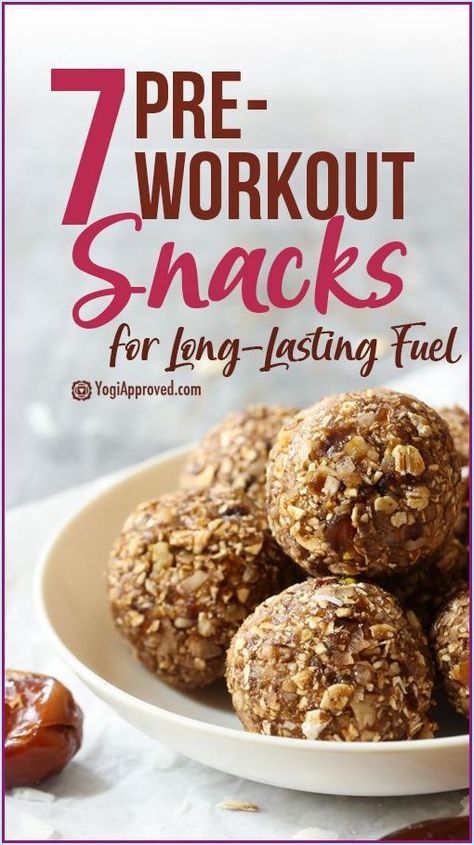 Fitness and yoga fusion for a pain-free back. Health Snack Ideas, Healthy Pre Workout Snacks, Snack Ideas For Work, Good Pre Workout Snack, Healthy Pre Workout, Vegan Pre Workout, Gym Snacks, Best Vegan Protein, Pre Workout Protein