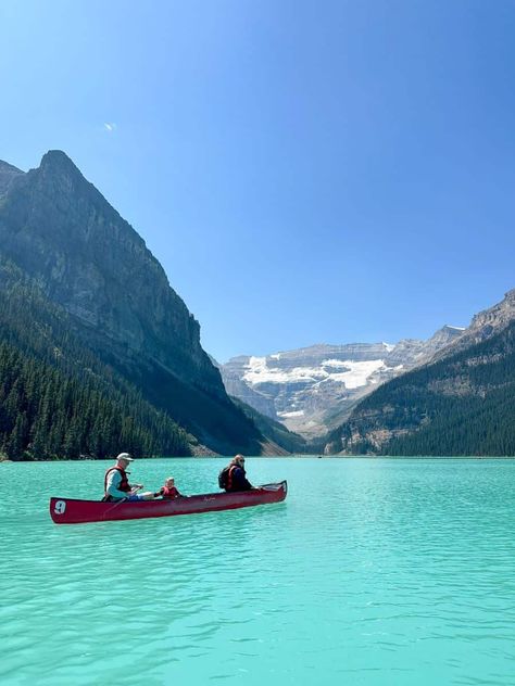 A Super Detailed Banff Itinerary with Kids Banff Itinerary, Quarry Lake, Fairmont Chateau Lake Louise, Fairmont Banff, Chateau Lake Louise, Montana Travel, Summer Camp Activities, Johnston Canyon, Icefields Parkway