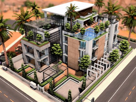 Sims 4 Office Building Lot, Sims 4 Business Lots, Sims 4 Rental Apartments, Sims4 Lots Cc, Sims 4 50x50 House, Sims 4 Cc Lots Apartment, Sims 4 Condo, Sims 4 Minimalist House, Sims 4 Residential Rental