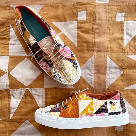 quilted shoes • Instagram Shoes Instagram, Quilted Shoes, Charm Pack, Try Again, The Project, Style Me, Quilting, Sneakers, Instagram