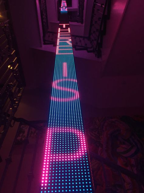 Kiboworks Bespoke LED Illumination Digital Art Installation, Gate Lights, Jenny Holzer, Nightclub Design, Led Matrix, Led Curtain, Bamboo Art, Conceptual Artist, Digital Screen