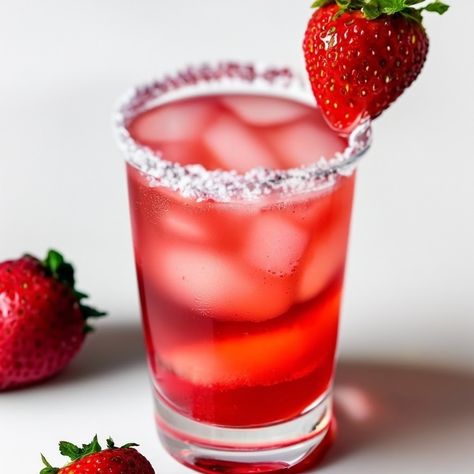 Strawberry Hennessy Cocktail Recipe - Instacart Strawberry Hennessy Drink Recipe, Hennessy Drinks Recipes, Strawberry Hennessy, Hennessy Cocktails, Hennessy Drinks, Strawberry Syrup, Drinks Recipes, Romantic Dinner, Drink Recipe