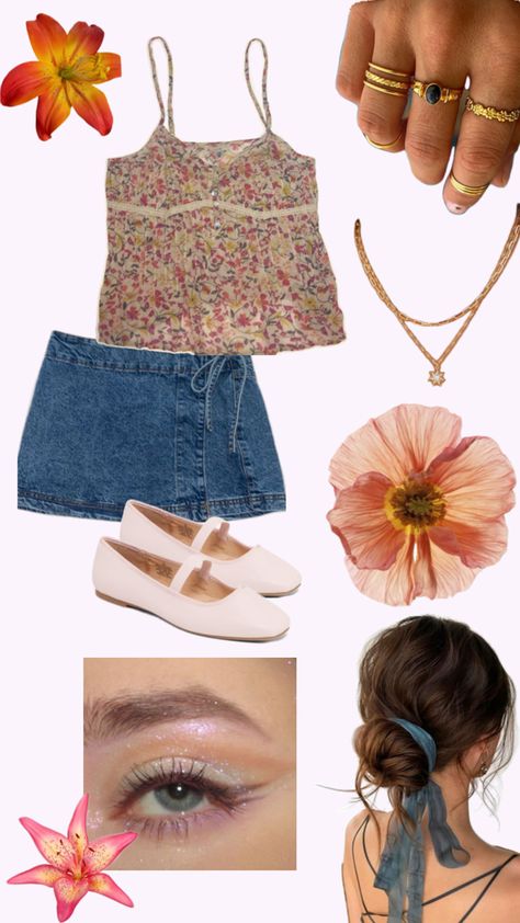 Flowery outfit Flowery Outfits, Spring Outfit