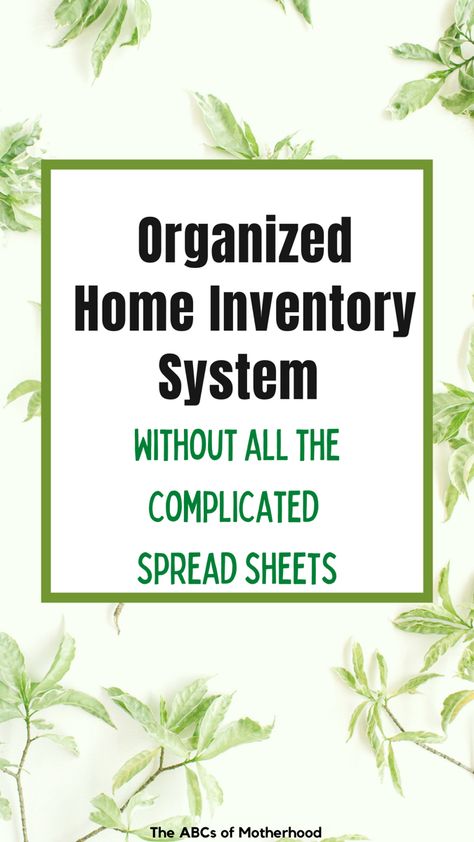 Inside: All the organized home inventory system basics. Find out how to set up an organized home inventory system that works for your household to guarantee you won't ever run out of anything again. #organization #homeorganizationideas #homeinventory #organizationtips How To Store Inventory At Home, Inventory Organization Storage, Organization Categories, Home Inventory List, Household Inventory, Systems For Home, Organization Binder, Inventory Organization, Pet Washing Station