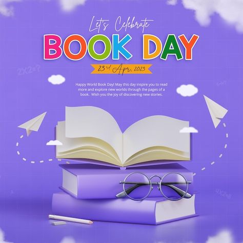 World book day celebration social media ... | Free Psd #Freepik #freepsd #book-post #novel #textbook #book Book Social Media Post, World Book Day, Social Media Post Template, About World, Book Day, Lets Celebrate, Post Templates, News Stories, Free Psd