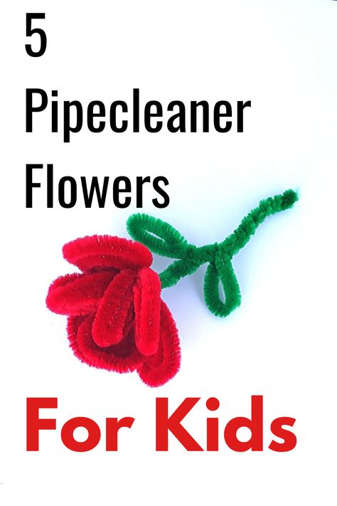 Pipecleaner flowers are a fantastic way to welcome the warmer weather into your house. Or, maybe these bright cheery flowers will help you think of warm spring days while you wait for the real flowers to bloom. Either way, this is the perfect Spring craft for kids. Flowers For Kids, Clean Flowers, Pipe Cleaner Flowers, Calm Kids, Pressed Flower Crafts, Pipe Cleaner Crafts, Bible School Crafts, Spring Craft, Spring Crafts For Kids