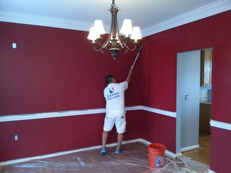 Stolen Kiss by Sherwin Williams applied by Brackens Painting llc and E-decor Sherwin Williams Stolen Kiss, Stolen Kiss, Heart Throb, Paint Schemes, Accent Walls, Dining Room Design, Sherwin Williams, Accent Wall, Bedroom Ideas