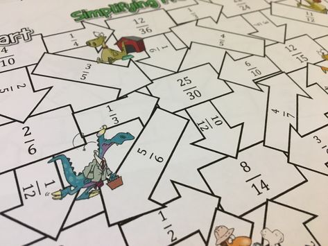 Simplifying fractions practice with math mazes helps students get the practice they need in a fun format. Check out all 11 simplifying fractions activity ideas and resources. Simplifying Fractions Activities, Simplify Fractions, Fractions Activity, Multiply Fractions, Fractions Activities, Division Math Games, Fraction Practice, Math Maze, Simplifying Fractions