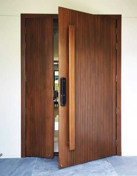 Door Designs Wooden, Modern Wooden Door Design, Single Main Door Designs, New Door Design, Door Design Ideas, Flush Door Design, House Front Door Design, Modern Entrance Door, House Main Door Design