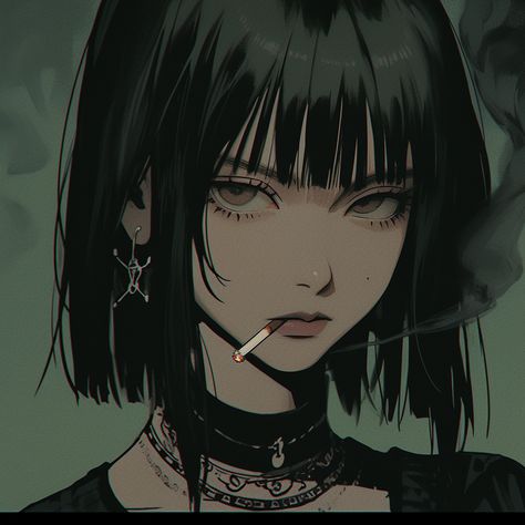 Anime Playlist, Smug Face, Anime Girlboss, Fur Elise, Music Anime, Dark Art Illustrations, Female Girl, Digital Art Anime, Cartoon Profile Pics