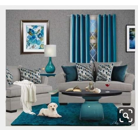 Teal Living Room Decor, Turquoise Living Room Decor, Living Room Turquoise, Teal Living Rooms, Classy Living Room, Blue Living Room Decor, Decor Fireplace, Living Room Decor Colors, Living Room Color Schemes