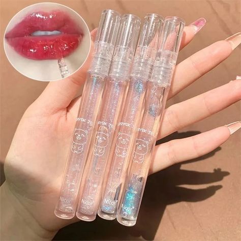 Just found this amazing item on AliExpress. Check it out! $2.02 42�％ Off | High Glossy Transparent Lip Gloss Lasting Moisturizing Nourishing Shiny Crystal Jelly Lipstick Reduce Lip Lines Makeup Cosmetics Transparent Lip Gloss, Koleksi Makeup, Koleksi Parfum, Crystal Jelly, Jelly Lipstick, Makeup Accesories, Shiny Lips, Lip Gloss Collection, Clear Lip Gloss