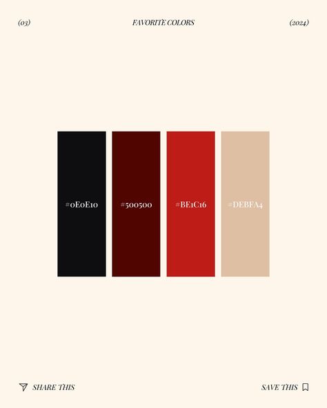 Color palettes I’m lovingggg right now 💁🏻‍♀️ Save these for your next creative project or Canva design!! Whether you are in the mood for more some electric green or sultry red, these are ready for you!! If you want to use these, all you have to do is in Canva type the hex code into the color palette!! Even though I am a social media manager, I LOVE BRANDING. 🤪 I love putting together color palette suggestions for my clients Instagram’s, especially if they need a brand refresh or a new acc... Party Pallete Color, Red Hex Code Palette, Red Logo Color Palette, Burgundy Website Design, Soft Red Color Palette, Brand Color Palette Red, Wine Red Color Palette, Bright Red Color Palette, Colors That Go With Red