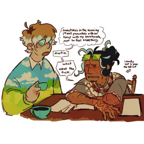 Martin X Jon, Eldritch Horror, Welcome To Night Vale, Married Life, In The Morning, The Morning, Just In Case, Art Inspo, Cute Art