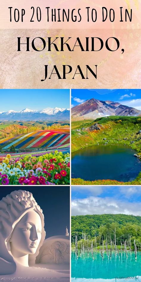 Discover the top 20 must-see attractions in Hokkaido, Japan. From stunning natural landscapes to delicious food, this guide has it all. Best things to do in Hokkaido, Japan. Hokkaido itinerary. Best things to do in Japan. Hokkaido travel guide. Hokkaido destinations. What to do in Hokkaido Japan. Best things to do in Japan. Japan trip itinerary. Japan trip planner. Japan ski trip. Skiing snowboarding in Hokkaido. Japan holiday guide. Best tourist attractions in Hokkaido. Hokkaido Itinerary, Hokkaido Travel, Japan Honeymoon, Japan Hokkaido, Things To Do In Japan, Japan Holiday, Winter In Japan, Glory Of The Snow, Japan Holidays