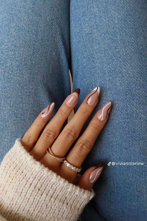 November Nail Designs, November Nails, Cute Nails For Fall, Blush Nails, Fall Nail Art, New Year's Nails, Nature Tattoos, Classy Nails, Nail Arts